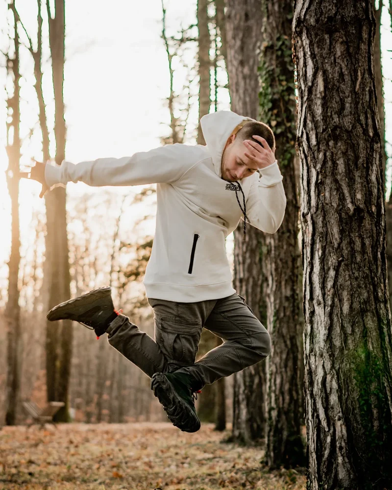 Groove Hoodie - Moonstone white - Men
